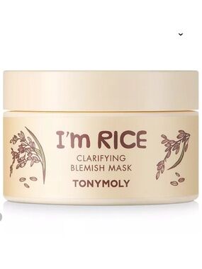 TONYMOLY I'm Rice Clarifying Blemish Mask 100ml BRAND NEW/SEALED
